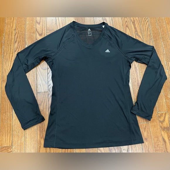 Adidas Black and Brown Striped Long Sleeve Top - Picture 3 of 12